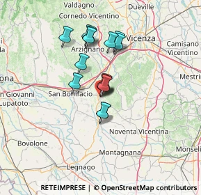 Mappa Via Guglielmo Oberdan, 36045 Lonigo VI, Italia (9.64867)