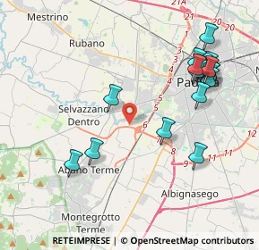 Mappa Via Irpinia, 35142 Padova PD, Italia (4.45176)