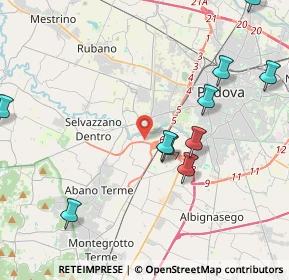 Mappa Via Irpinia, 35142 Padova PD, Italia (5.4625)
