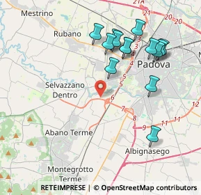 Mappa Via Irpinia, 35142 Padova PD, Italia (4.08071)