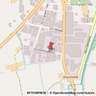 Mappa Via dell'Artigianato, 38, 26029 Soncino, Cremona (Lombardia)