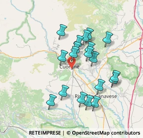 Mappa Località Savario, 10082 Cuorgnè TO, Italia (6.50737)