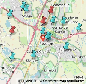 Mappa Viale Umbria, 20089 Rozzano MI, Italia (2.12938)