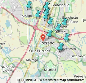 Mappa Viale Umbria, 20089 Rozzano MI, Italia (1.99286)