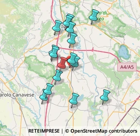 Mappa Via Somis, 10019 Strambino TO, Italia (6.41563)