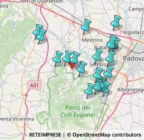 Mappa Via Alessandro Manzoni, 35030 Cervarese Santa Croce PD, Italia (6.92789)