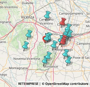 Mappa Via Alessandro Manzoni, 35030 Cervarese Santa Croce PD, Italia (12.48474)