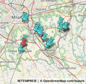 Mappa Via Bambini di Beslan, 20098 San Giuliano Milanese MI, Italia (6.2715)