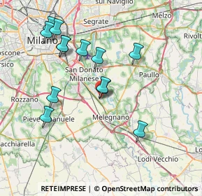 Mappa Via Bambini di Beslan, 20098 San Giuliano Milanese MI, Italia (7.60077)