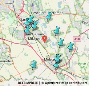 Mappa Via Bambini di Beslan, 20098 San Giuliano Milanese MI, Italia (3.81615)