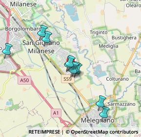 Mappa Via Bambini di Beslan, 20098 San Giuliano Milanese MI, Italia (2.584)