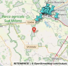 Mappa Via Del Turismo, 20083 Gaggiano MI, Italia (4.71235)