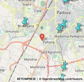 Mappa 35142 Padova PD, Italia (3.48545)