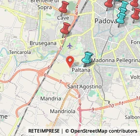 Mappa 35142 Padova PD, Italia (3.11727)