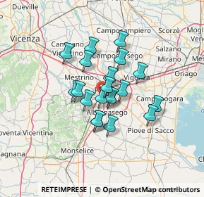 Mappa 35142 Padova PD, Italia (9.2495)
