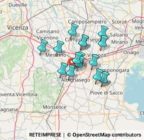 Mappa 35142 Padova PD, Italia (9.645)