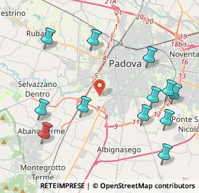Mappa 35142 Padova PD, Italia (4.86833)