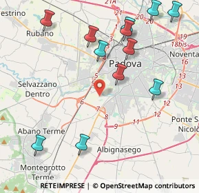 Mappa 35142 Padova PD, Italia (4.885)