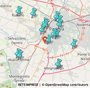 Mappa 35142 Padova PD, Italia (3.70563)