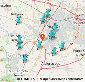 Mappa 35142 Padova PD, Italia (3.50417)