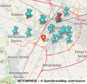 Mappa 35142 Padova PD, Italia (3.82667)