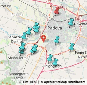 Mappa 35142 Padova PD, Italia (3.81467)
