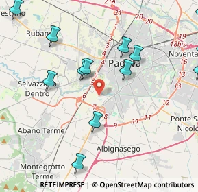 Mappa 35142 Padova PD, Italia (6.13389)