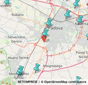 Mappa 35142 Padova PD, Italia (6.85308)