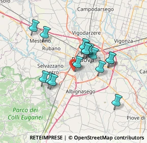 Mappa 35142 Padova PD, Italia (6.09333)
