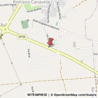 Mappa Via Circonvallazione, 47, 10090 Romano Canavese, Torino (Piemonte)