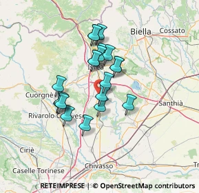 Mappa 10019 Strambino TO, Italia (10.604)