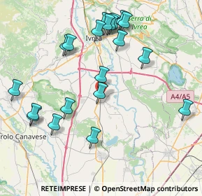 Mappa 10019 Strambino TO, Italia (8.8275)