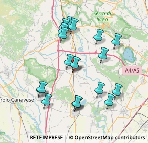 Mappa 10019 Strambino TO, Italia (7.2685)