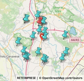 Mappa 10019 Strambino TO, Italia (7.1315)