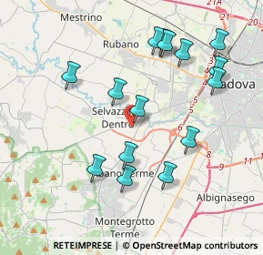 Mappa Via Cristoforo Colombo, 35030 Selvazzano Dentro PD, Italia (3.94933)