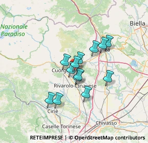 Mappa , 10081 Castellamonte TO, Italia (9.69308)