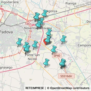 Mappa Via A. Boito, 35020 Villatora PD, Italia (3.629)