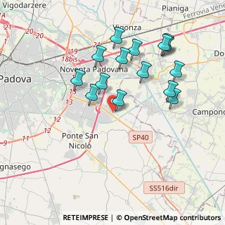 Mappa Via A. Boito, 35020 Villatora PD, Italia (3.792)