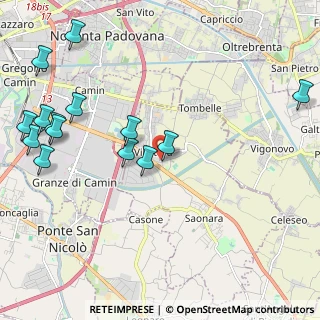 Mappa Via A. Boito, 35020 Villatora PD, Italia (2.63571)
