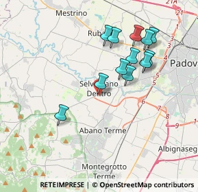 Mappa Via Abano, 35030 Selvazzano Dentro PD, Italia (3.48667)