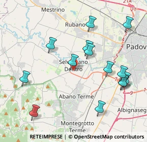 Mappa Via Abano, 35030 Selvazzano Dentro PD, Italia (4.37357)