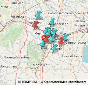 Mappa Via Abano, 35030 Selvazzano Dentro PD, Italia (7.92429)