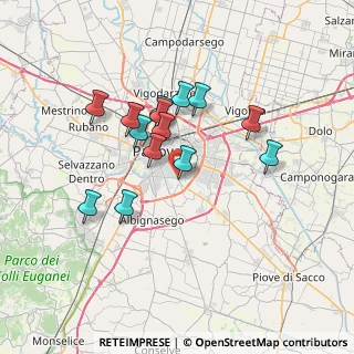 Mappa Lungoargine Ziani, 35127 Padova PD, Italia (5.89)