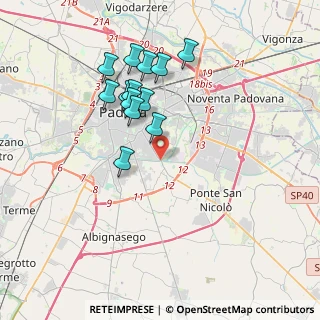 Mappa Lungoargine Ziani, 35127 Padova PD, Italia (3.43462)