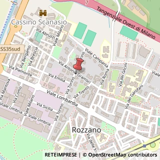 Mappa Strada de Meida, 45, 20089 Rozzano, Milano (Lombardia)