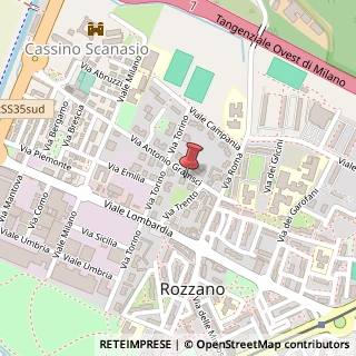 Mappa Via Antonio Gramsci, 15, 20089 Rozzano, Milano (Lombardia)
