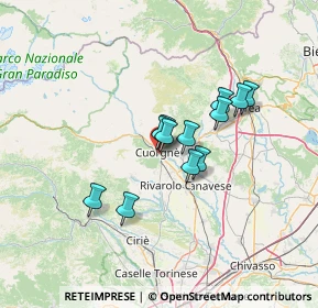 Mappa Via Bertolina, 10082 Cuorgnè TO, Italia (9.65583)