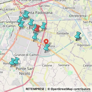 Mappa Piazza del Tricolore, 35020 Saonara PD, Italia (2.43786)