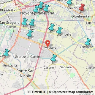 Mappa Piazza del Tricolore, 35020 Saonara PD, Italia (2.82231)