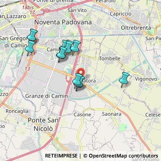 Mappa Piazza del Tricolore, 35020 Saonara PD, Italia (1.74692)